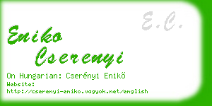 eniko cserenyi business card